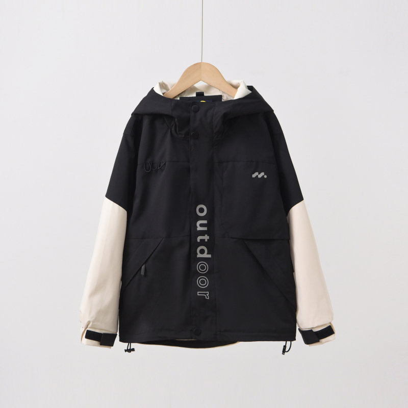 Bērnu ziemas jaka trīs vienā ar noņemamu flīsa odere, ūdensizturīga 1000 mm, elpojoša, pretvēja, ar kapuci