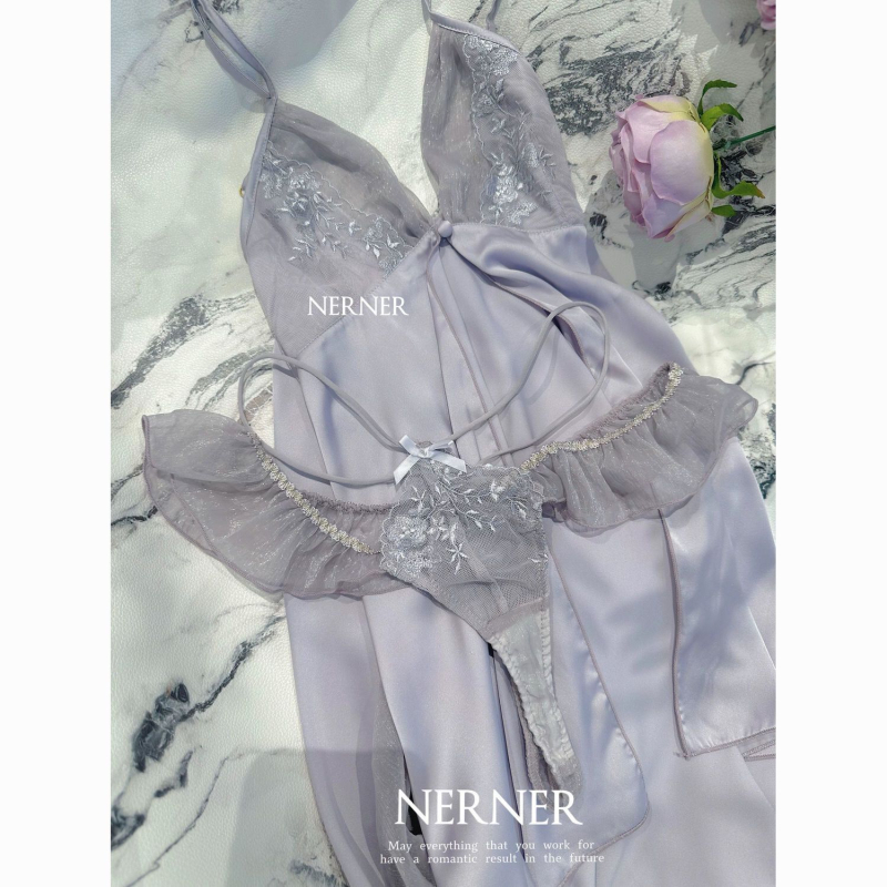 Σεξουαλικό σετ ύπνου: ελαστικό βαμβάκι, κέντημα και δαντέλα, χωρίς μανίκια, μεσαίου μήκους, αντιστατικό (Ελαστικό βαμβάκι; Κέντημα και δαντέλα; Χωρίς μανίκια; Μεσαίου μήκους; Αντιστατικό)