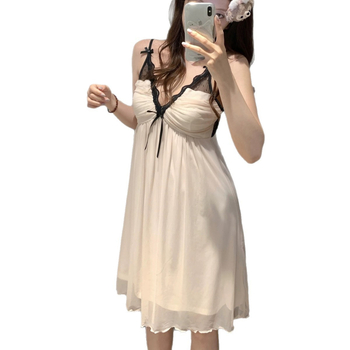 Νυχτικό από δίχτυ, τιράντες, χωρίς μανίκια, V-λαιμό, στυλ Pure Lust