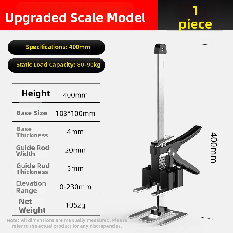 Ručni alat za podešavanje visine za postavljanje pločica i poravnavanje vrata – Cassiolo, karbonsko čelik, kućna uporaba