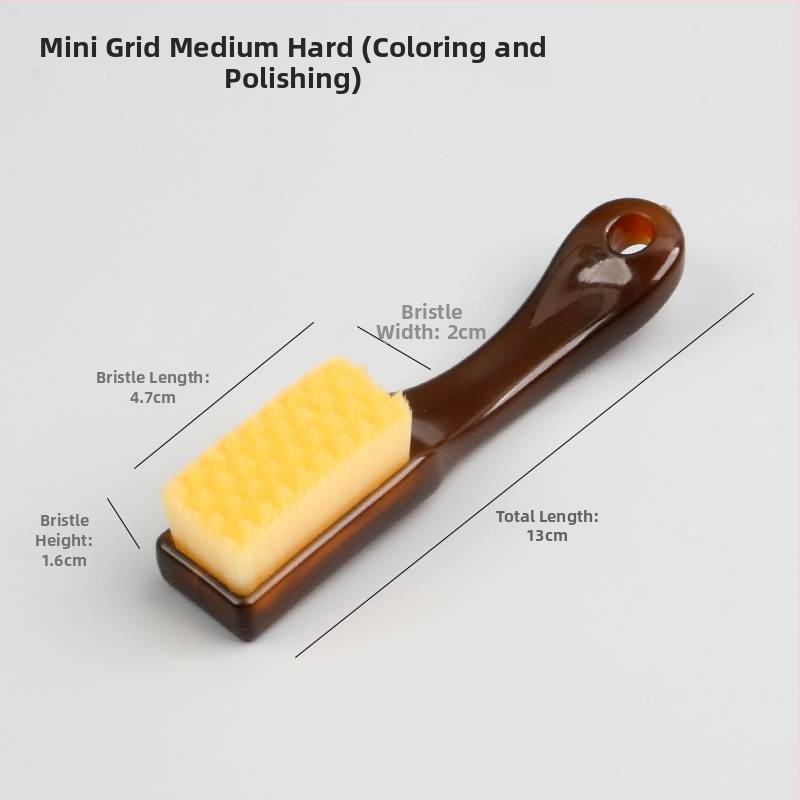 Liulipu Mala četka s višestrukim vlaknima za čišćenje rupa u predmetima s uzorkom šahovnice, poliranje oraha i Vajra perli, plastična, 2-djelni komplet, kućna uporaba