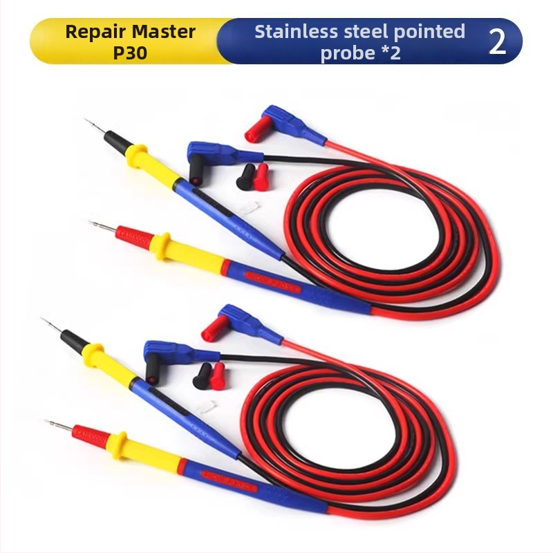 Testna olovka za multimetar s iglom od nehrđajućeg čelika i silikonskim držajem – univerzalni alat za demontažu za kućnu upotrebu