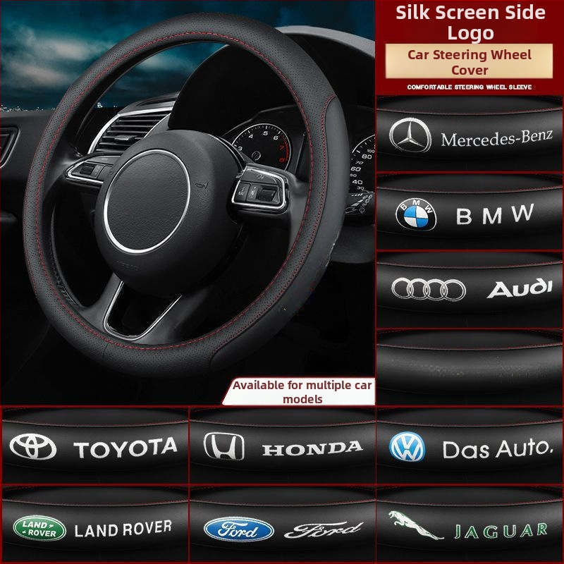 Κάλυμμα τιμονιού αυτοκινήτου από γνήσιο δέρμα – καθολική εφαρμογή για τέσσερις εποχές, αντιολισθητικό, εγκατάσταση σε ειδικά οχήματα