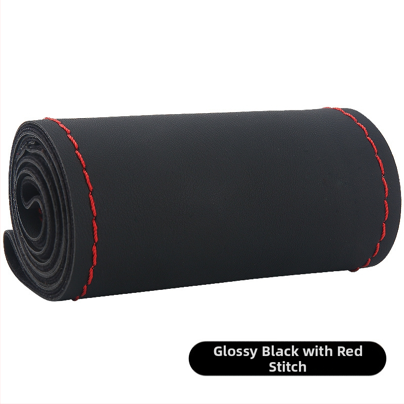 Κάλυμμα τιμονιού από υψηλής ελαστικότητας δέρμα, χειροποίητα ραμμένο, καθολική εφαρμογή, για όλες τις εποχές