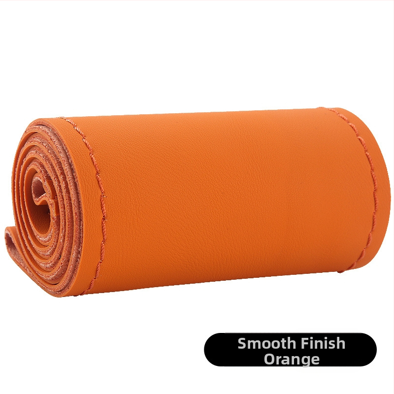 Κάλυμμα τιμονιού από υψηλής ελαστικότητας δέρμα, χειροποίητα ραμμένο, καθολική εφαρμογή, για όλες τις εποχές