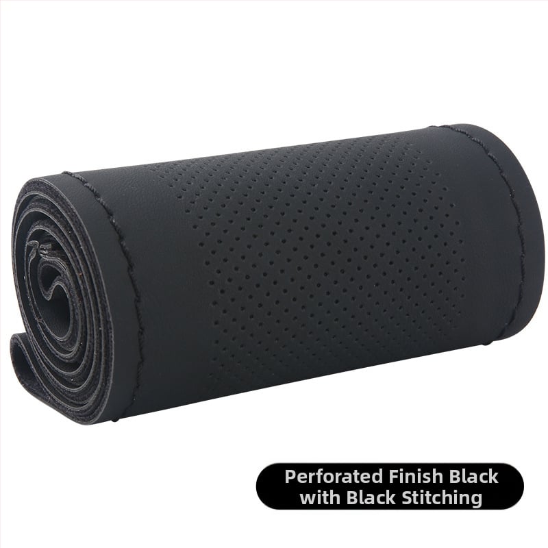 Κάλυμμα τιμονιού από υψηλής ελαστικότητας δέρμα, χειροποίητα ραμμένο, καθολική εφαρμογή, για όλες τις εποχές