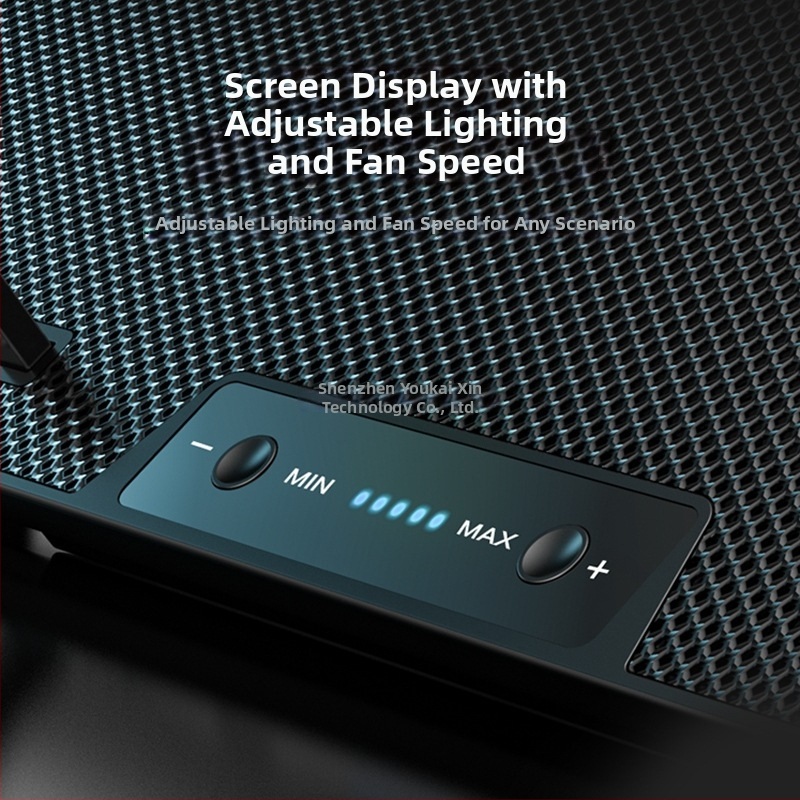 Q6 Nešiojamojo kompiuterio aušinimo pagrindas, oro aušinimas, 2 ventiliatoriai, žaidimų nešiojamiems