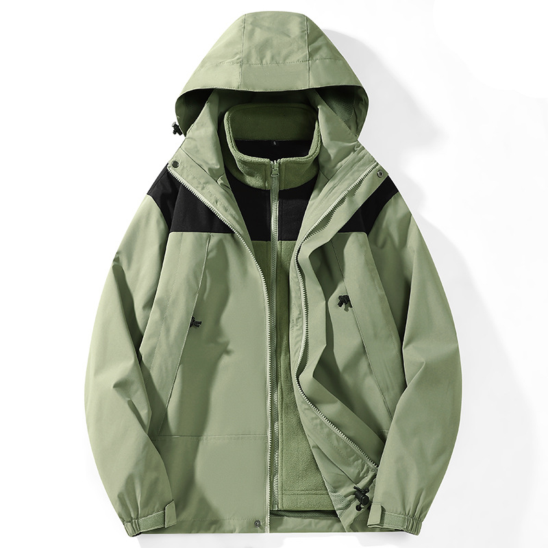 2025 Jakna za proljeće i jesen, troje u jednom za muškarce, vanjska vjetroodbojna planinska funkcionalna jakna