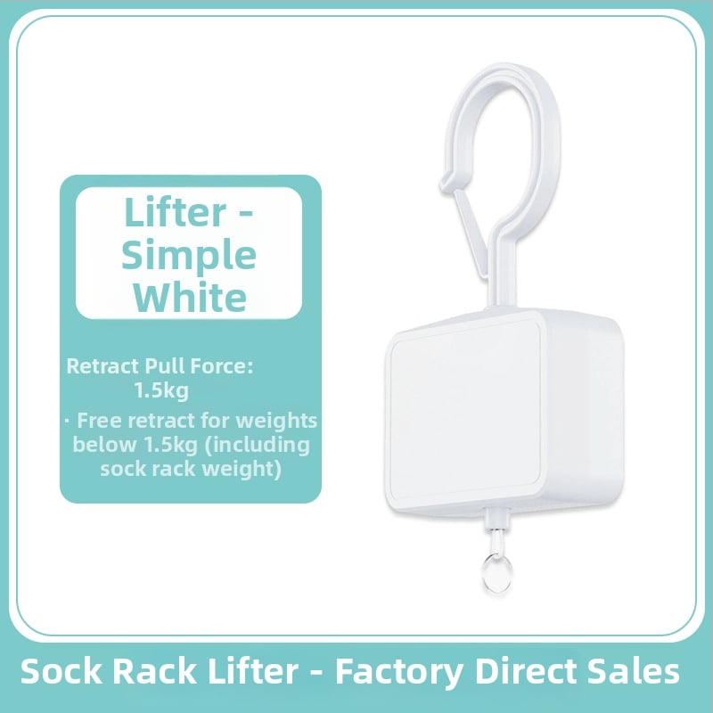 Κρεμάστρα ρούχων με σύστημα ώθησης-τράβηγμα, μονή ράγα, επεκτειόμενη, μοντέλο S001, πλαστικό, 140 g