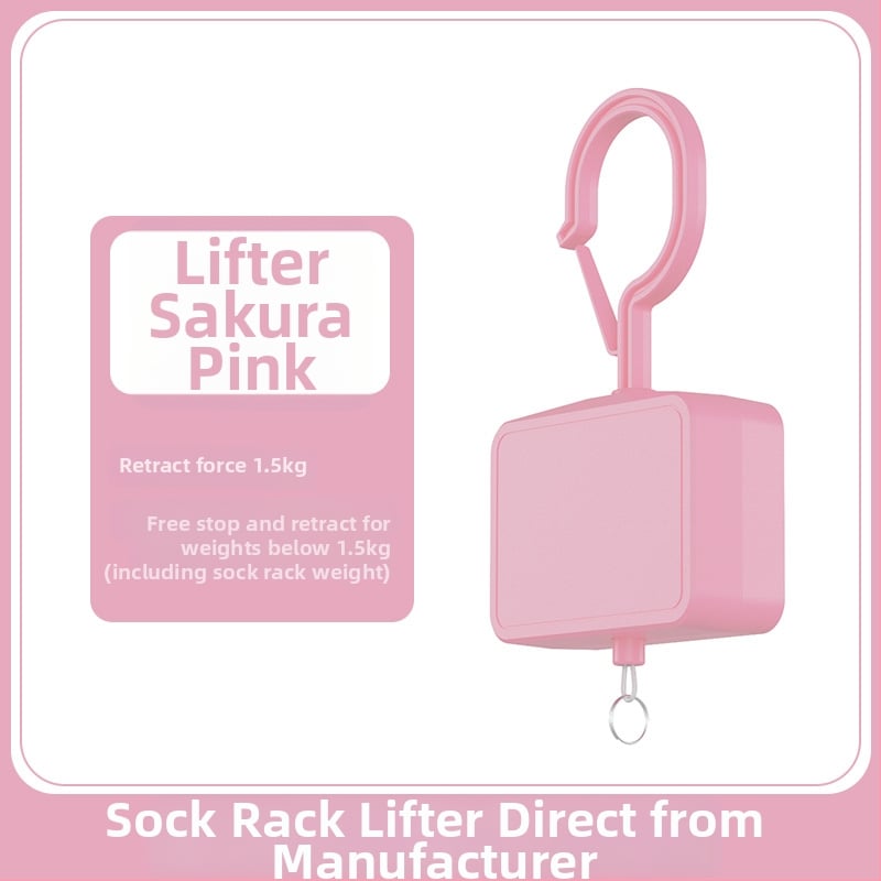 Κρεμάστρα ρούχων με σύστημα ώθησης-τράβηγμα, μονή ράγα, επεκτειόμενη, μοντέλο S001, πλαστικό, 140 g