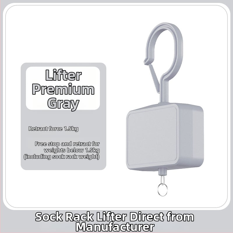 Κρεμάστρα ρούχων με σύστημα ώθησης-τράβηγμα, μονή ράγα, επεκτειόμενη, μοντέλο S001, πλαστικό, 140 g