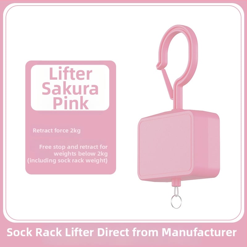 Κρεμάστρα ρούχων με σύστημα ώθησης-τράβηγμα, μονή ράγα, επεκτειόμενη, μοντέλο S001, πλαστικό, 140 g