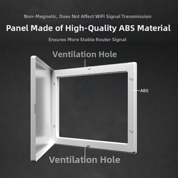 Cutie încastrată pentru joasă tensiune, cu modul multimedia pentru fibră optică, pentru utilizare în interior. Brand Minaem/Monsan. Carcasă și capac din ABS.