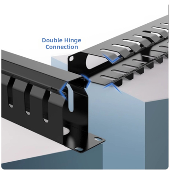 Kabeļu pārvaldības skapis ar 12/24 ostām, izturīgs pret koroziju, lielas ietilpības, piemērots telefona un tīkla kabeliem