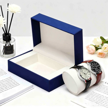 Dvostruka kutija za satove s jastučićem – PU koža, pakiranje nakita, poklon kutija