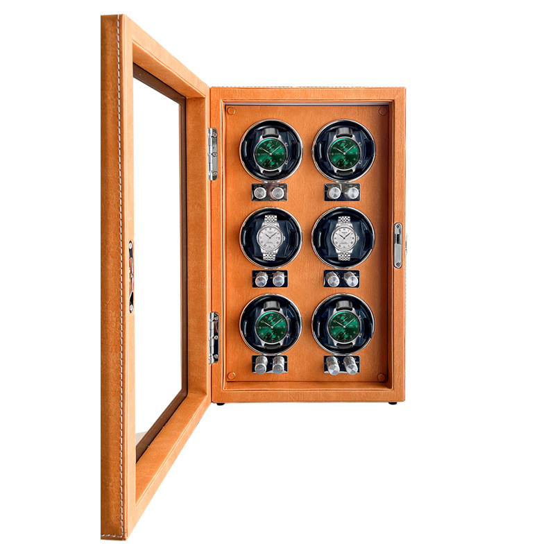 Mechanikus órák hajtóberendezése otthoni használatra, önműködő rotatorral és forgó tároló dobozzal