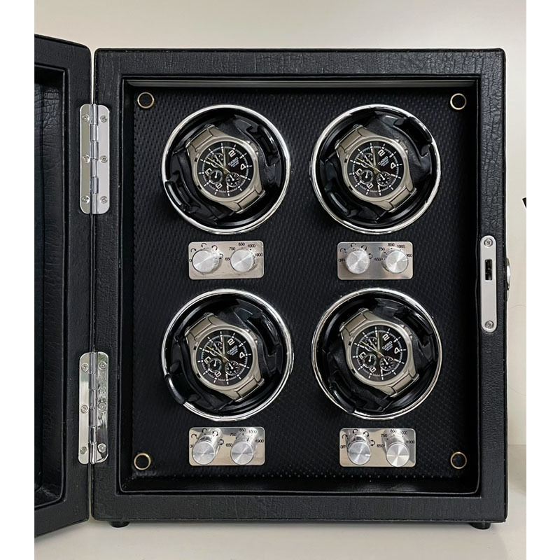 Mechanikus órák hajtóberendezése otthoni használatra, önműködő rotatorral és forgó tároló dobozzal