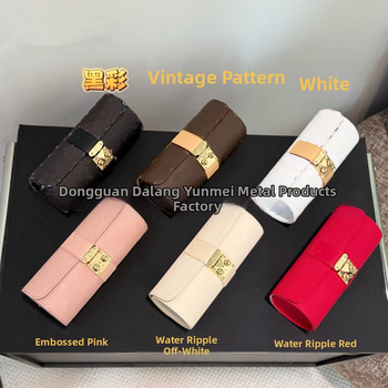 Цилиндрично оформена кутия за часовници и бижута от износоустойчива кожа, луксозен стил, голям капацитет; 100 броя; внос: Не; печат на лого: Не е възможен; персонализация: Не; пуск: Пролет 2025