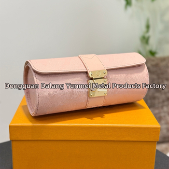 Цилиндрично оформена кутия за часовници и бижута от износоустойчива кожа, луксозен стил, голям капацитет; 100 броя; внос: Не; печат на лого: Не е възможен; персонализация: Не; пуск: Пролет 2025