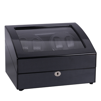 Automata óratekercs és kijelző doboz – Piano lak felület, Modell TG00461, Anyagok: sűrűségű lemez, PU bőr, akril