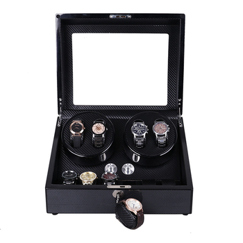 Automata óratekercs és kijelző doboz – Piano lak felület, Modell TG00461, Anyagok: sűrűségű lemez, PU bőr, akril