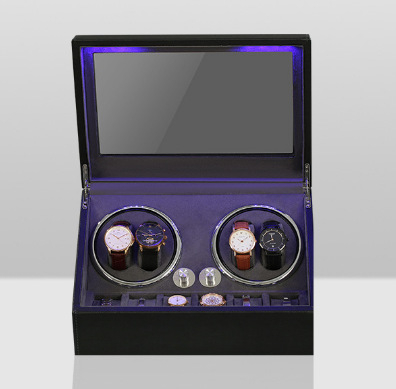 Automata óratekercs és kijelző doboz – Piano lak felület, Modell TG00461, Anyagok: sűrűségű lemez, PU bőr, akril