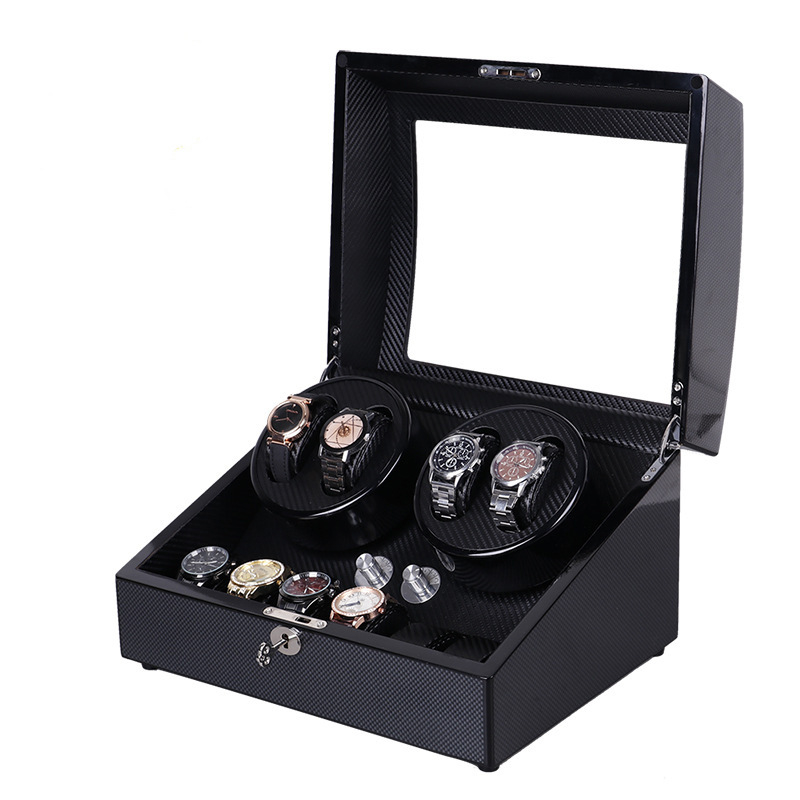 Automata óratekercs és kijelző doboz – Piano lak felület, Modell TG00461, Anyagok: sűrűségű lemez, PU bőr, akril