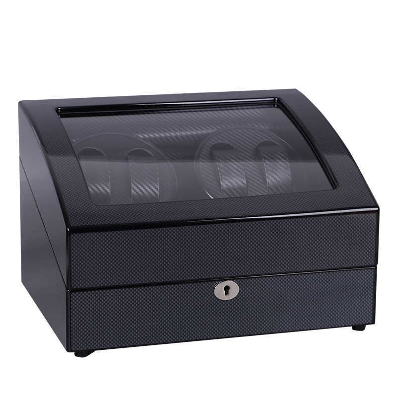 Automata óratekercs és kijelző doboz – Piano lak felület, Modell TG00461, Anyagok: sűrűségű lemez, PU bőr, akril