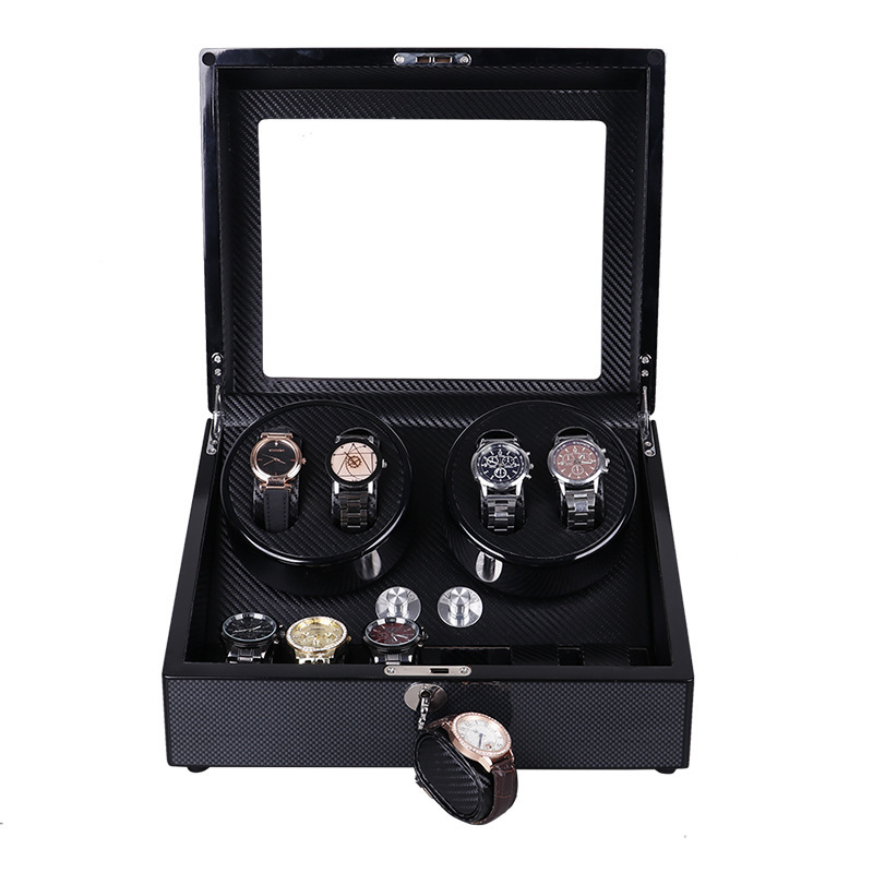 Automata óratekercs és kijelző doboz – Piano lak felület, Modell TG00461, Anyagok: sűrűségű lemez, PU bőr, akril