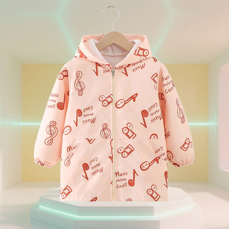 Bērnu ūdensdroša aizsargpārvalka ar ziedu rakstu, universāla, poliesters, 3-8 gadi, rudens 2025