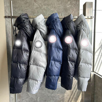 Uniszex Goose Down Parka 2252MB, Fényes Puffos Télikabát Kapucnival, Fehér Goose Down 76–80% Tartalom, Vízálló és Szélálló, Meghosszabbított Hossz