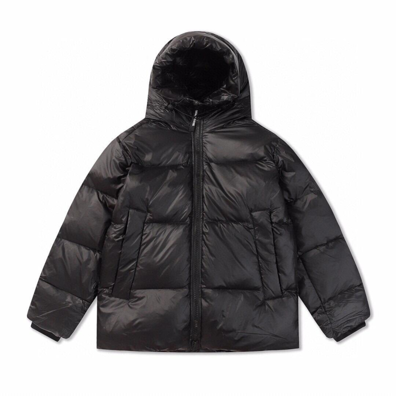 Uniszex Goose Down Parka 2252MB, Fényes Puffos Télikabát Kapucnival, Fehér Goose Down 76–80% Tartalom, Vízálló és Szélálló, Meghosszabbított Hossz