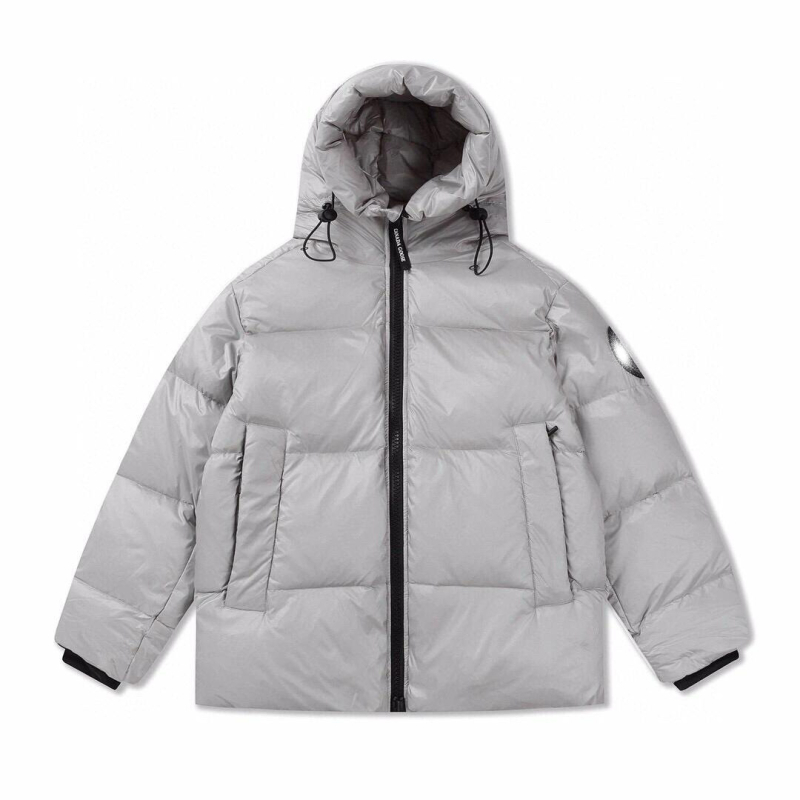 Uniszex Goose Down Parka 2252MB, Fényes Puffos Télikabát Kapucnival, Fehér Goose Down 76–80% Tartalom, Vízálló és Szélálló, Meghosszabbított Hossz