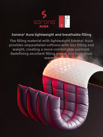 Férfi könnyű pehelykabát, állógalléros, összecsukható, 86–90% pehely, külső nylon