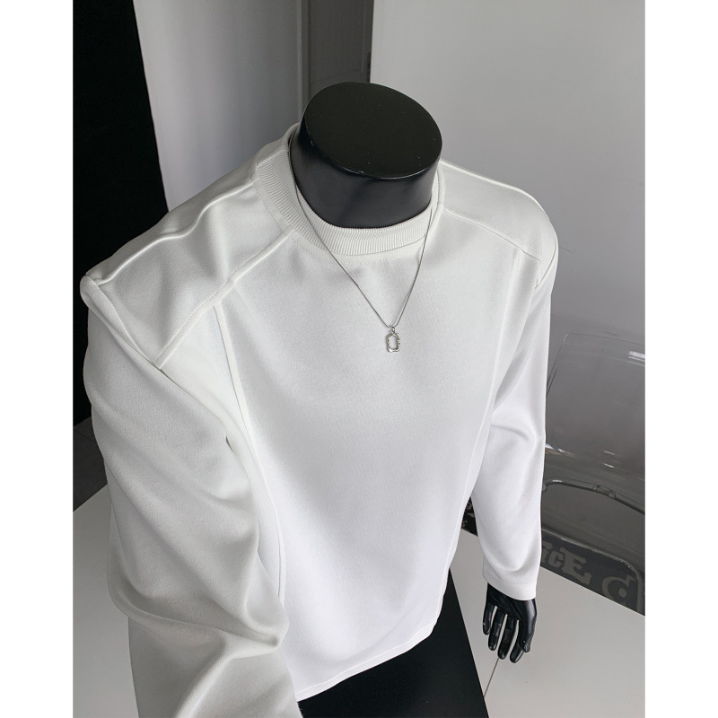 Ανδρικό φλις φούτερ με εσωτερική επένδυση, μακριά μανίκια, κανονική πυκνότητα, μοντέλο S501, κυκλοφορία φθινοπωρινή 2025, για όλες τις εποχές