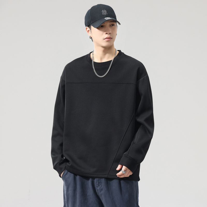 Pulóver-felső, japán stílus, kerek nyak, laza szabás, 31–50% pamut, őszi 2025