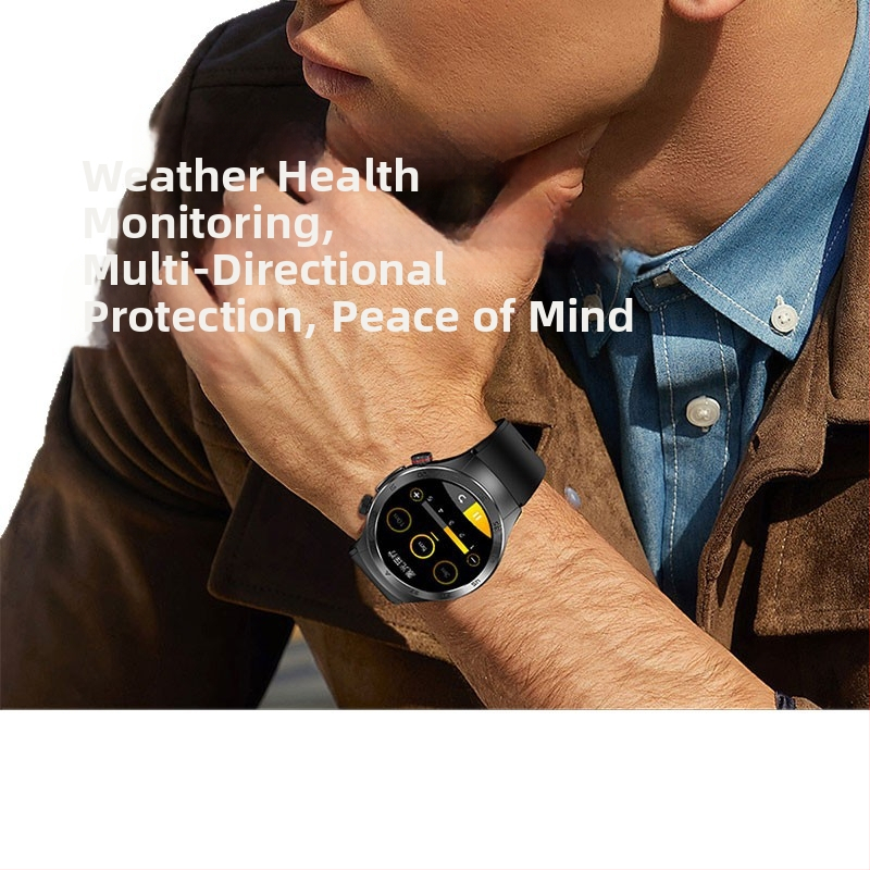 Medicinski razine pametni sat s neinvazivnim praćenjem glukoze, krvnog tlaka, lipida i otkucaja srca — AMOLED zaslon