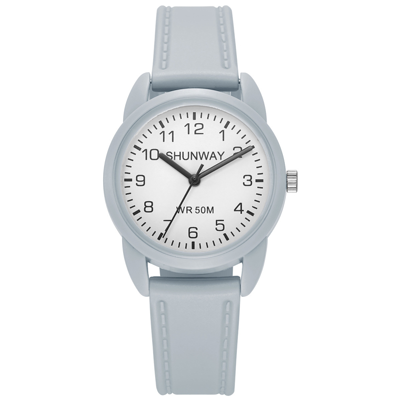 Shengwei S-582 Studentski kvarcni sat, tih rad, vodootporan do 50 m, promjer brojčanika 33 mm, plastično kućište