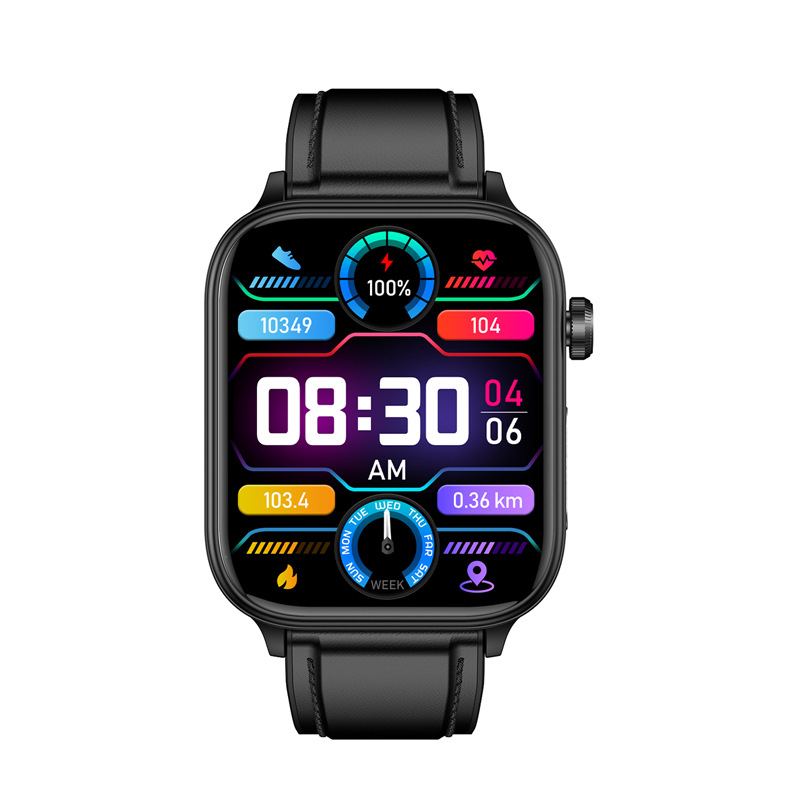 ET570 pametni sat s ECG, mjerenjem zasićenja krvi kisikom, otkucaja srca i krvnog tlaka, AMOLED zaslon