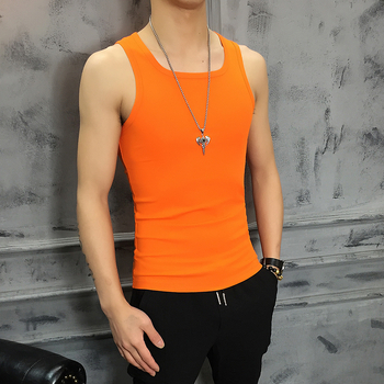 Ujj nélküli póló, koreai stílus (vékony, poliészter szál, nyár)