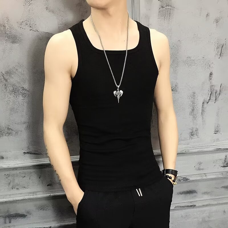 Ujj nélküli póló, koreai stílus (vékony, poliészter szál, nyár)