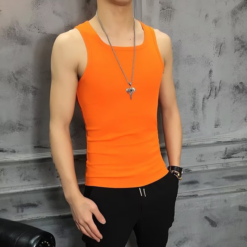 Ujj nélküli póló, koreai stílus (vékony, poliészter szál, nyár)