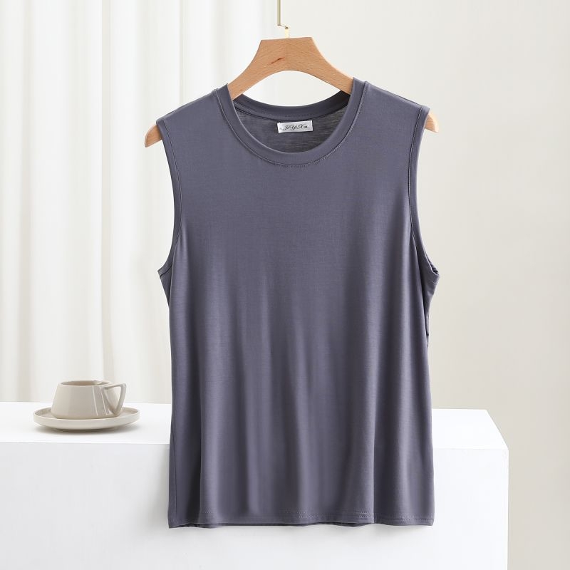 Vīriešu T-kreklu vestes bez piedurknēm, brīvs piegriezums, viegls modal audums (95%), plāns