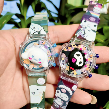 Παιδικό ηλεκτρονικό μουσικό ψηφιακό ρολόι με λουράκι από σιλικόνη, μεταλλικό περίβλημα και στρογγυλό καντράν