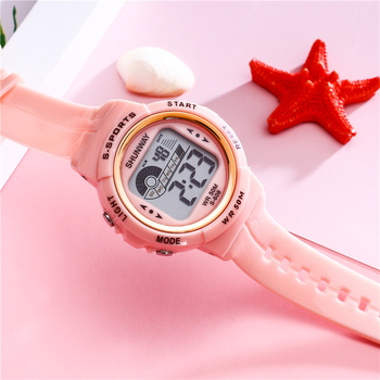 Shengwei Παιδικός ηλεκτρονικός ρολόι με νυχτερινό φωτισμό για μαθητές — αδιάβροχος μέχρι 50 μ, ψηφιακή οθόνη, λουρί TPU