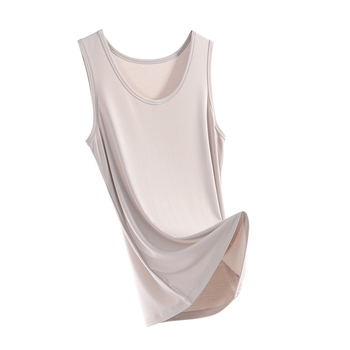 Vīriešu sporta veste, pielāgota piegriezums, bez piedurknēm, vienkrāsaina, modal-viskozes maisījums (91% viskoze, 9% spandeks), plāns audums