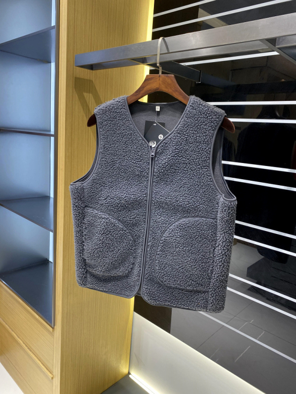 Unisex prsluk s kapuljačom, dvostrani pliš, za jesen-zimu, nordijski stil