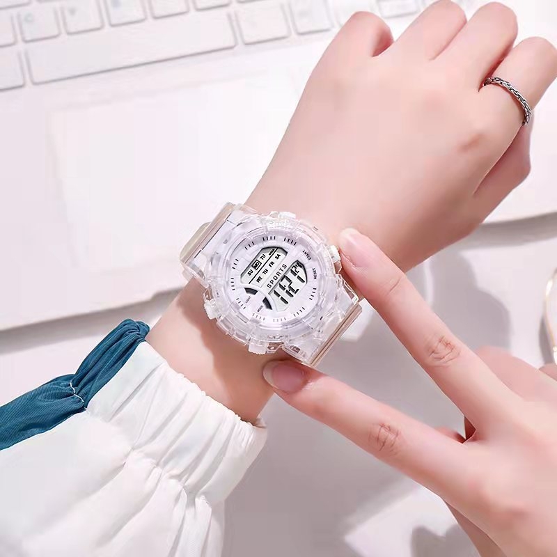 Smeeto/Somito ηλεκτρονικός αθλητικός ρολόι για εφήβους, 44 mm κυκλικό καντράν, σιλικόνινο λουρί, πλαστικό σώμα