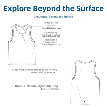 Sporta veste bez piedurknēm no kokvilnas – vienkrāsaina, brīvs griezums, biezs audums