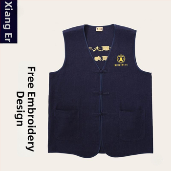 Templu brīvprātīgo vestes ar svītrainu rakstu, corduroy audums, galvenais audums: lins, brīvā piegriezuma, piemērota rudens sezonai